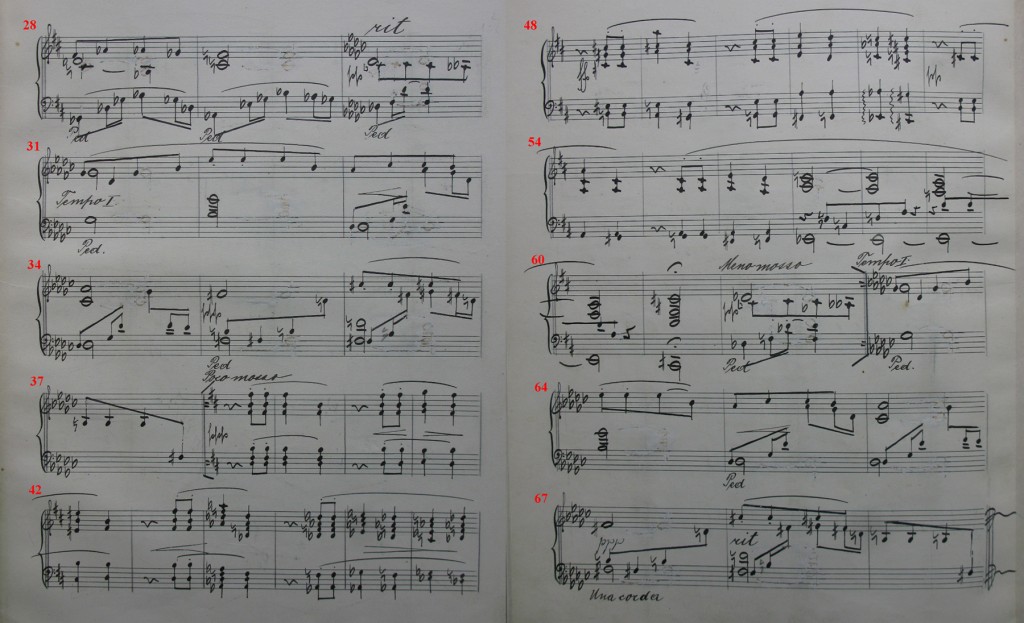 Abschrift 1, Nr. 3, frühere Fassung, T. 28 bis Ende // (Brünn, Mährisches Landesmuseum, Janàček -Archiv)