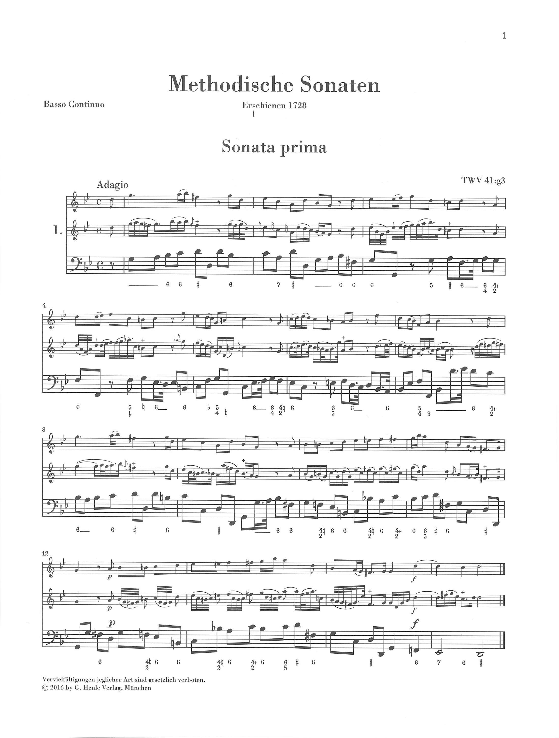 Deluxe for the continuo group Part II Telemann Henle Blog