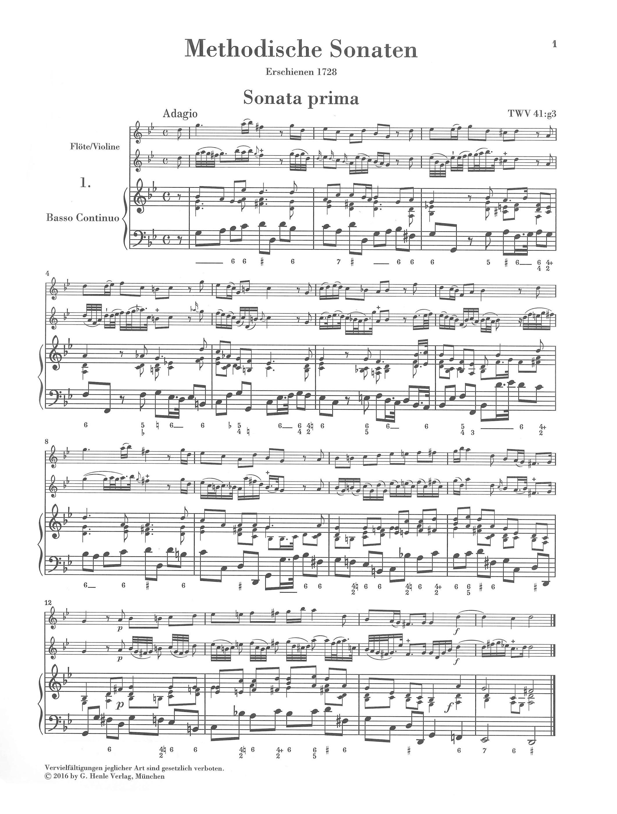 Deluxe For The Continuo Group Part Ii Telemann Henle Blog