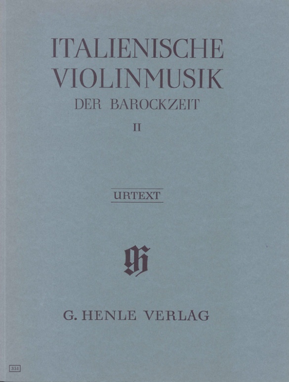 Italian Violin Music of the Baroque Era, Volume II