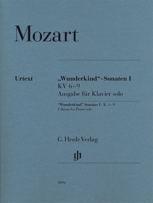 Sonates "Wunderkind" volume I  K. 6-9