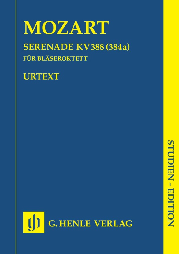 Serenade c minor K. 388 (384a) for 2 Oboes, 2 Clarinets (B flat), 2 Horns and 2 Bassoons