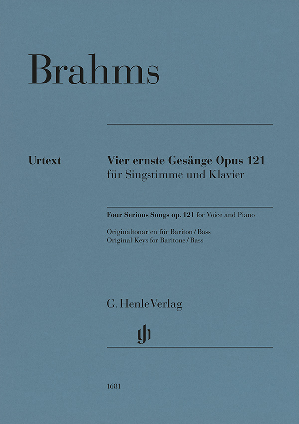 Four Serious Songs op. 121 – for Voice and Piano