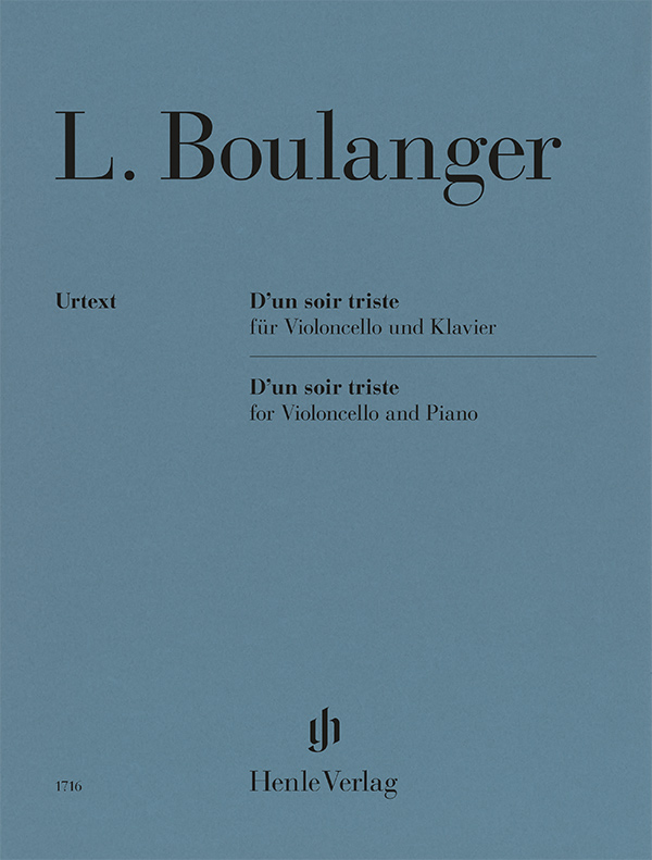 D'un soir triste for Violoncello and Piano