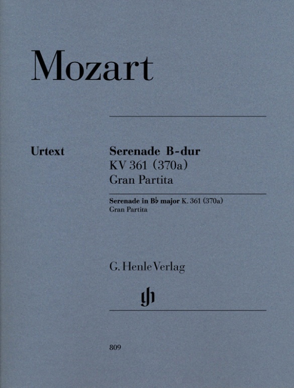 Serenade “Gran Partita” B flat major K. 361 for 2 Oboes, 2 Clarinets, 2 Basset Horns, 4 Horns, 2 Bassoons and Double Bass