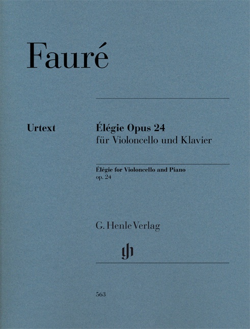 Élégie op. 24 pour violoncelle et piano