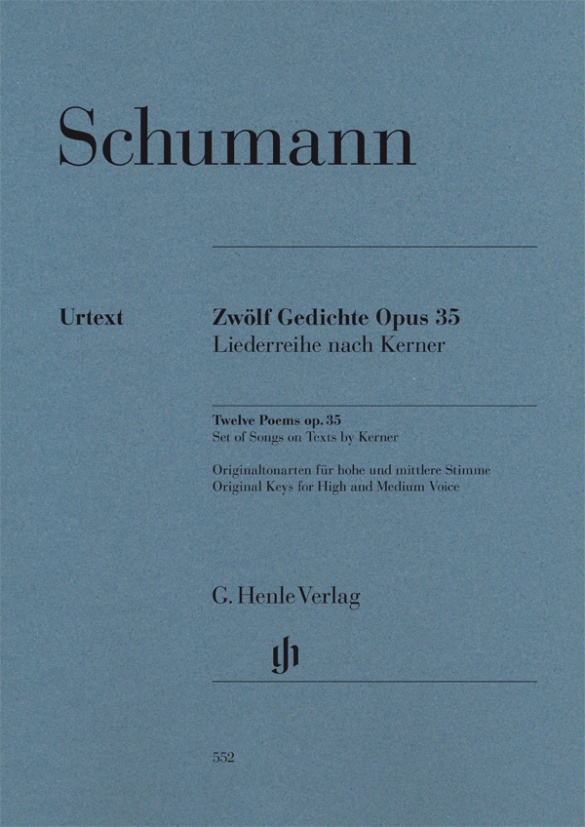 Zwölf Gedichte op. 35, Liederreihe nach Kerner