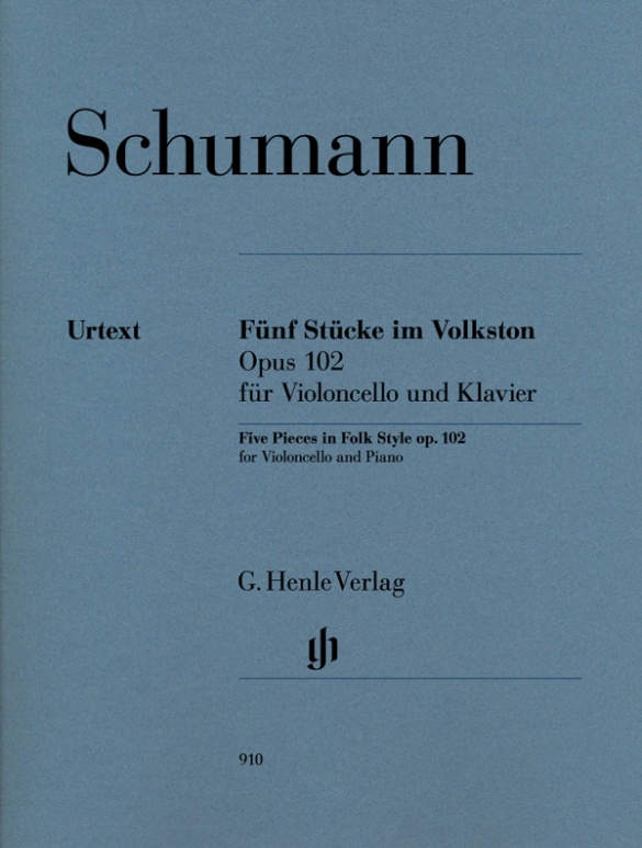 Five Pieces in Folk Style op. 102 for Violoncello and Piano