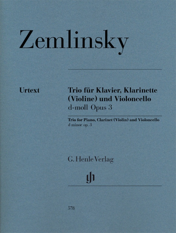 Klarinettentrio d-moll op. 3 für Klavier, Klarinette (Violine) und Violoncello