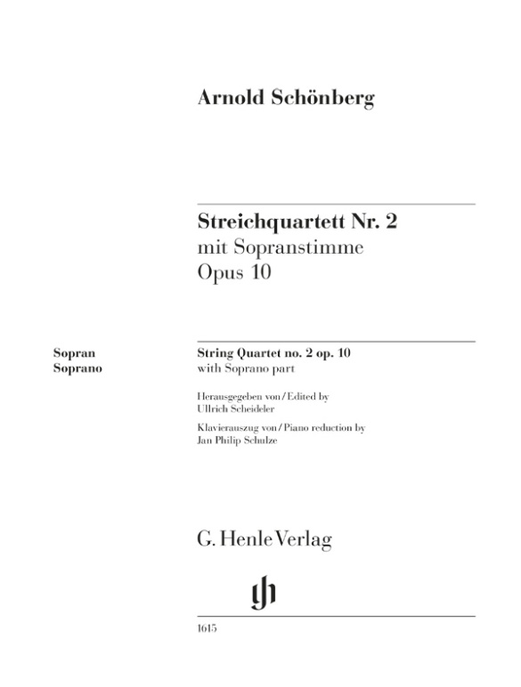 String Quartet no. 2 op. 10 with Soprano part