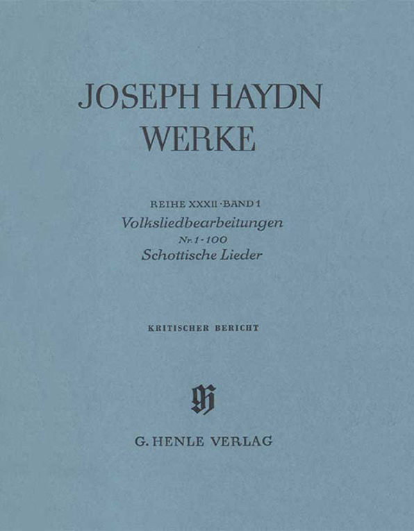 Reihe 32, Bd. 1 | Volksliedbearbeitungen Nr. 1-100 Schottische Lieder