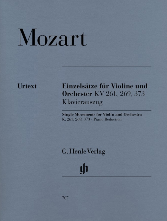 Single Movements for Violin and Orchestra K. 261, K. 269 and K. 373