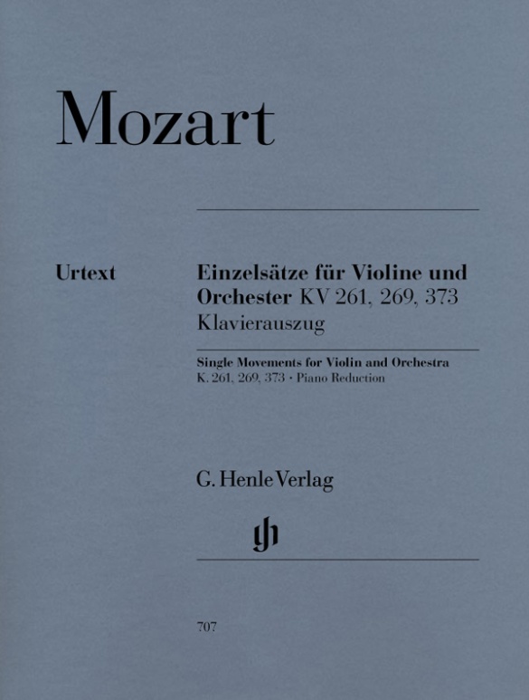 Einzelsätze für Violine und Orchester KV 261, KV 269 und KV 373