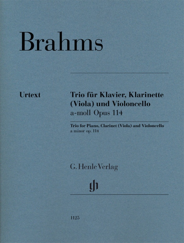 Clarinet Trio a minor op. 114 for Piano, Clarinet (Viola) and Violoncello