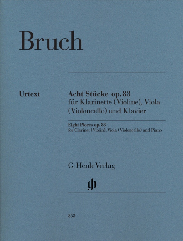 Acht Stücke op. 83 für Klarinette (Violine), Viola (Violoncello) und Klavier