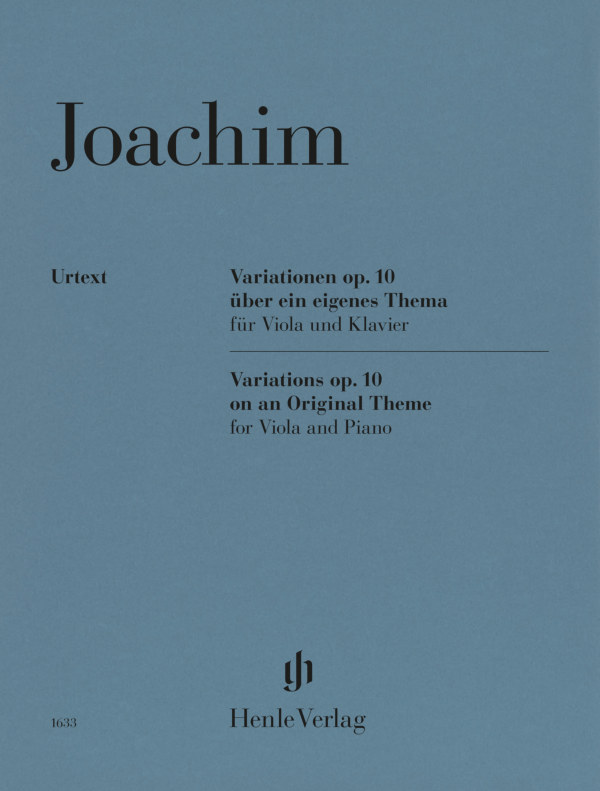 Variations on an Original Theme op. 10 for Viola and Piano