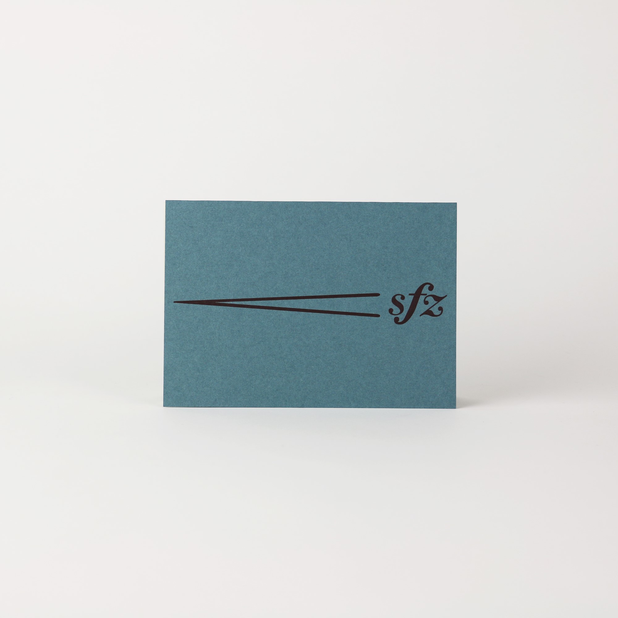 Card with debossed motif, paper insert and envelope
