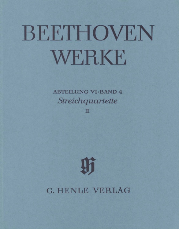 Abt. 6, Bd. 4 | Streichquartette II