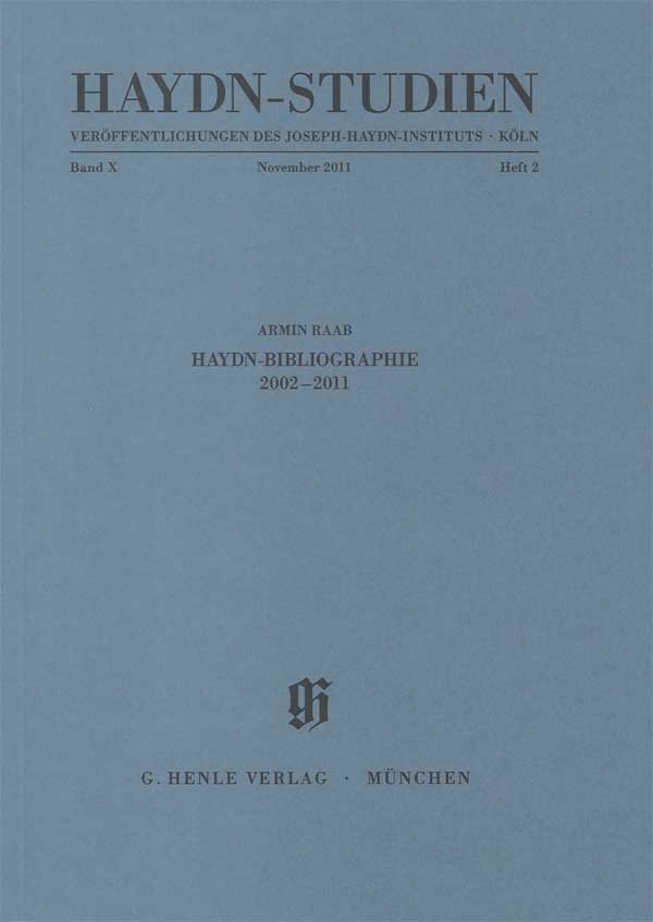 Haydn-Bibliographie 2002-2011