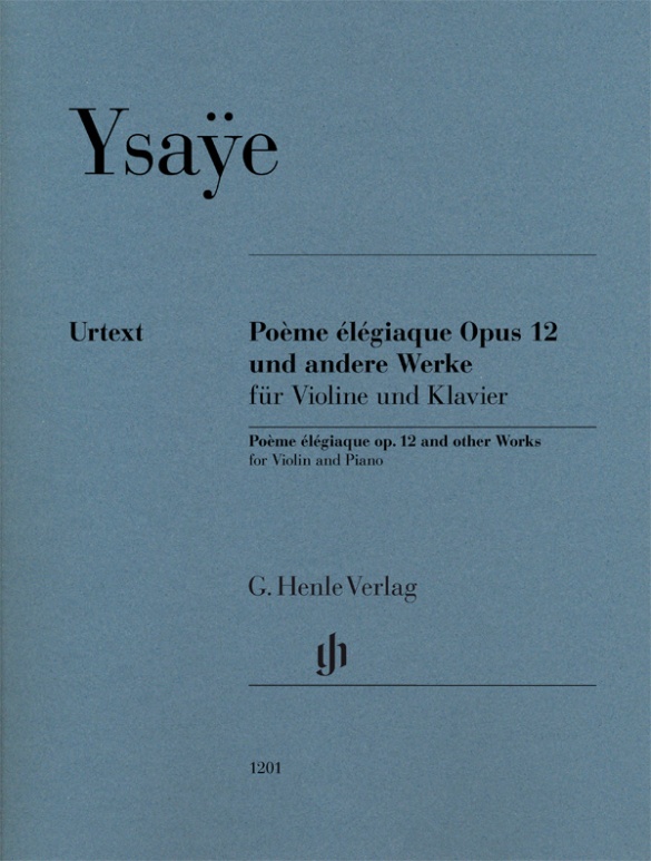 Poème élégiaque op. 12 und andere Werke