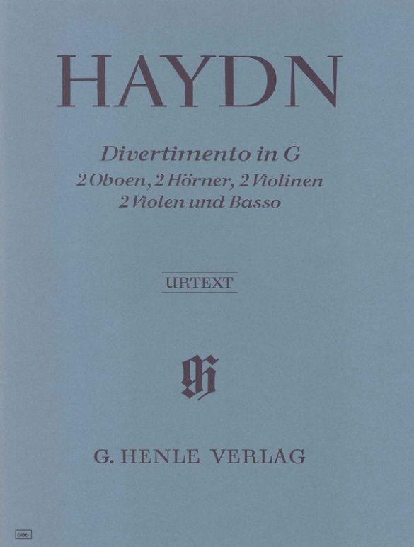 Divertimento G major Hob. II:9 for 2 Oboes, 2 Horns, 2 Violins, 2 Violas and Basso Continuo