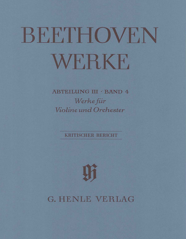 Abt. 3, Bd. 4 | Werke für Violine und Orchester