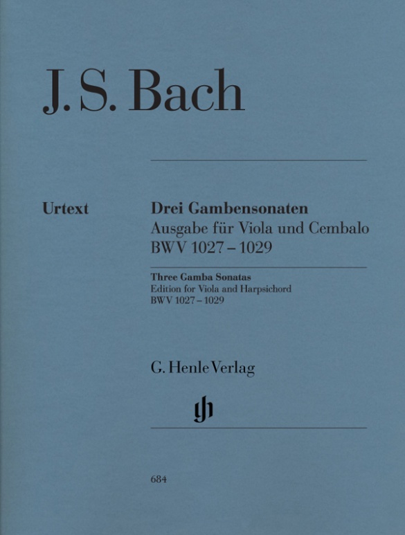 Trois Sonates pour viole de gambe et clavecin BWV 1027-1029