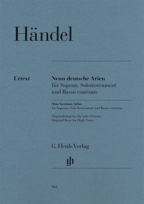 Nine German Arias for Soprano, Solo Instrument and Basso continuo