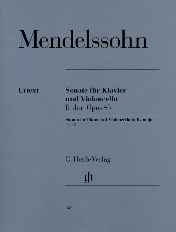 Violoncello Sonata B flat major op. 45