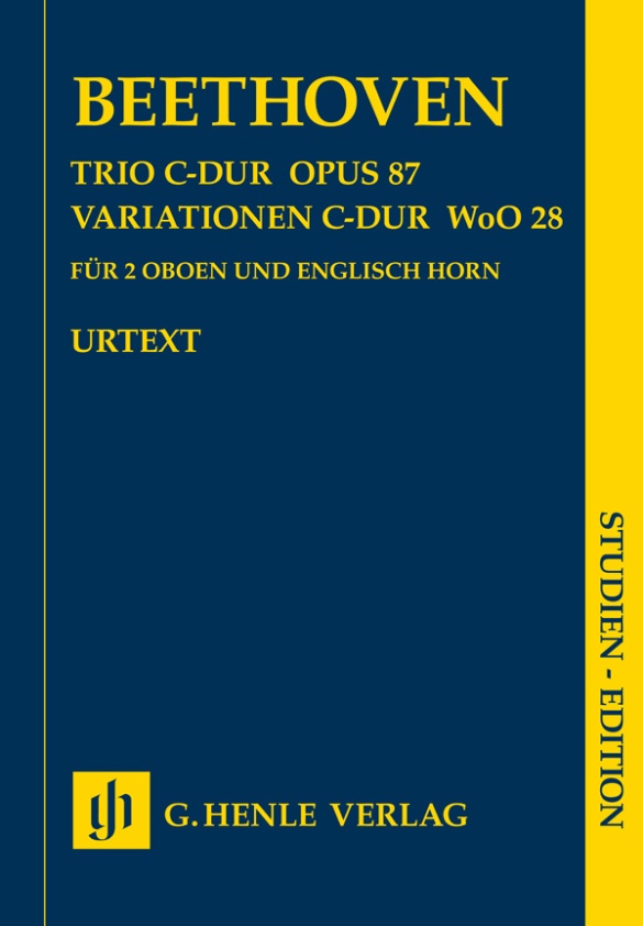 Trio C major op. 87 · Variations C major WoO 28 for 2 Oboes and English Horn