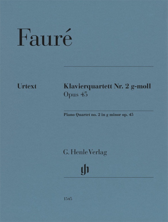 Quatuor avec piano n° 2 en sol mineur op. 45