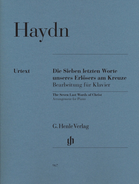 Die Sieben letzten Worte unseres Erlösers am Kreuze, Bearbeitung für Klavier