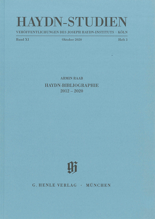 Haydn-Bibliographie 2012-2020