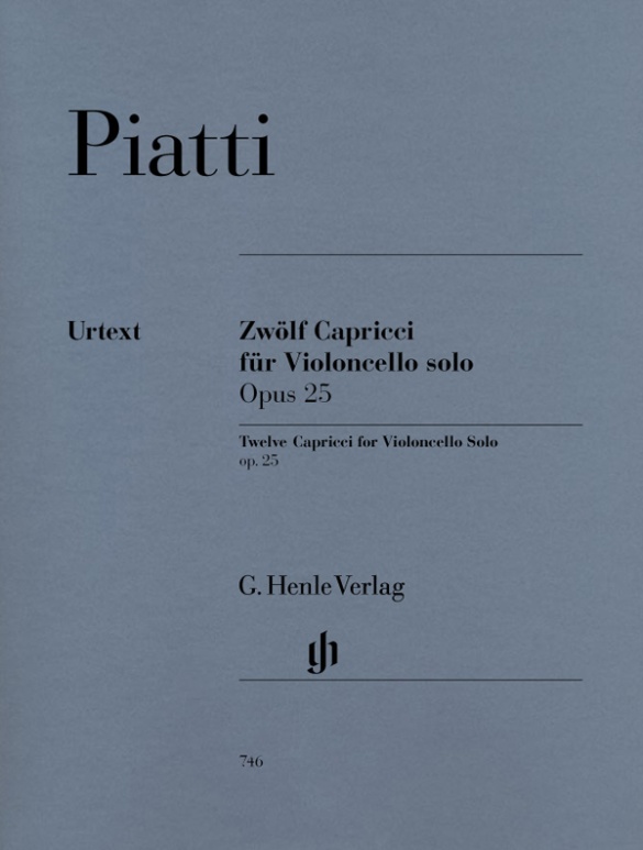 12 Capricci op. 25 for Violoncello solo