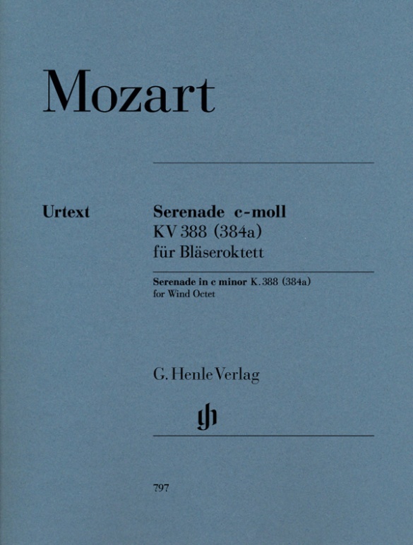 Serenade c-moll KV 388 für je zwei Oboen, Klarinetten (B), Hörner und Fagotte
