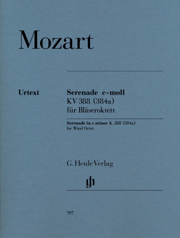 Serenade c minor K. 388 (384a) for 2 Oboes, 2 Clarinets (B flat), 2 Horns and 2 Bassoons