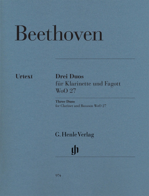 Three Duos WoO 27 for Clarinet and Bassoon