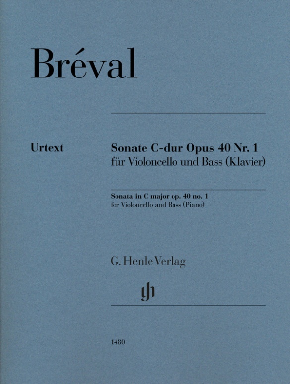 Sonate en Ut majeur op. 40 n° 1 pour violoncelle et basse (piano)