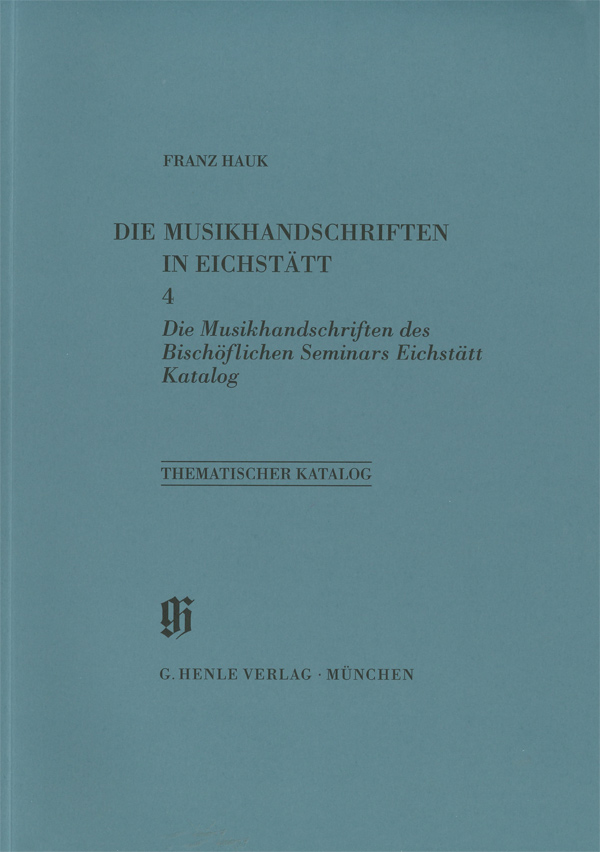 Bischöfliches Seminar, Musikhandschriften, Katalog
