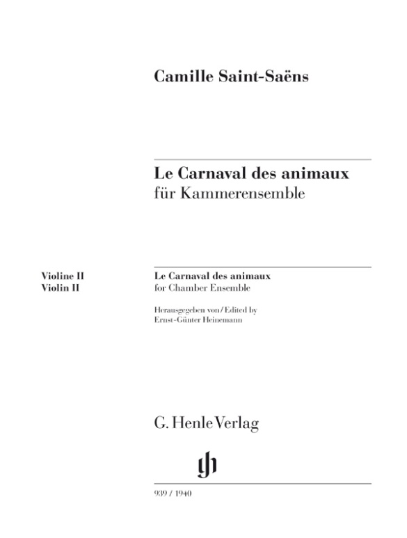 Camille Saint-Saëns – The Carnival Of The Animals, Le Carnaval des animaux  