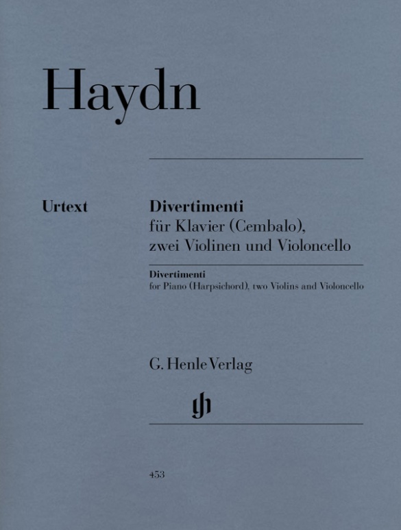 Divertimenti für Klavier (Cembalo) mit zwei Violinen und Violoncello