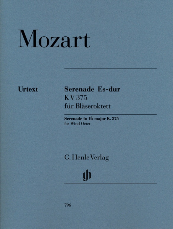 Serenade E flat major K. 375 for 2 Oboes, 2 Clarinets, 2 Horns and 2 Bassoons