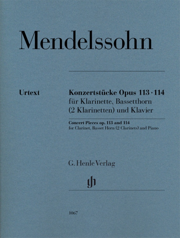 Concert Pieces op. 113 and 114 for Clarinet, Basset Horn (2 Clarinets) and Piano