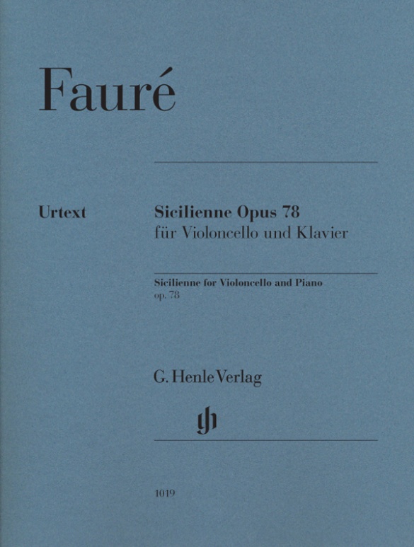 Siciliana, Op. 19 sheet music for cello and piano