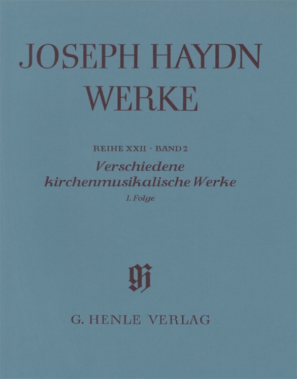 Ser. 22, Vol. 2 | Verschiedene kirchenmusikalische Werke, Volume I