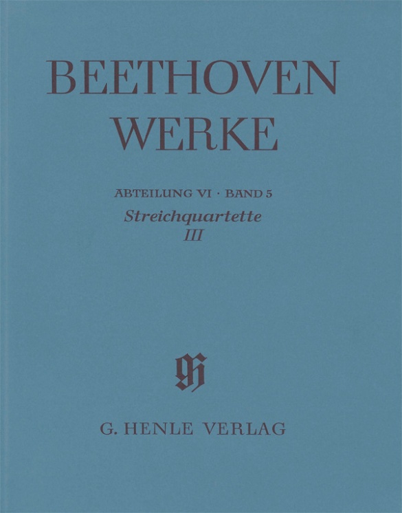 Abt. 6, Bd. 5 | Streichquartette III