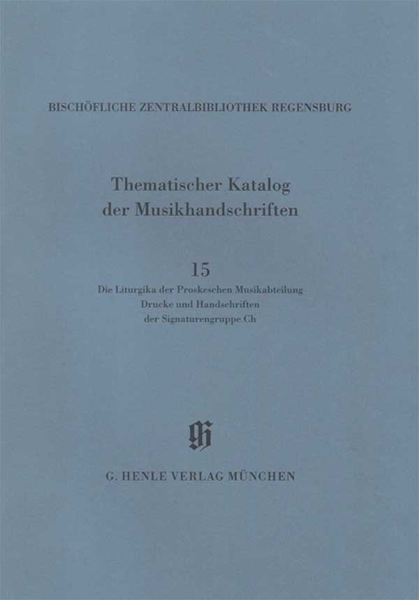 Die Liturgika der Proskeschen Musikabteilung