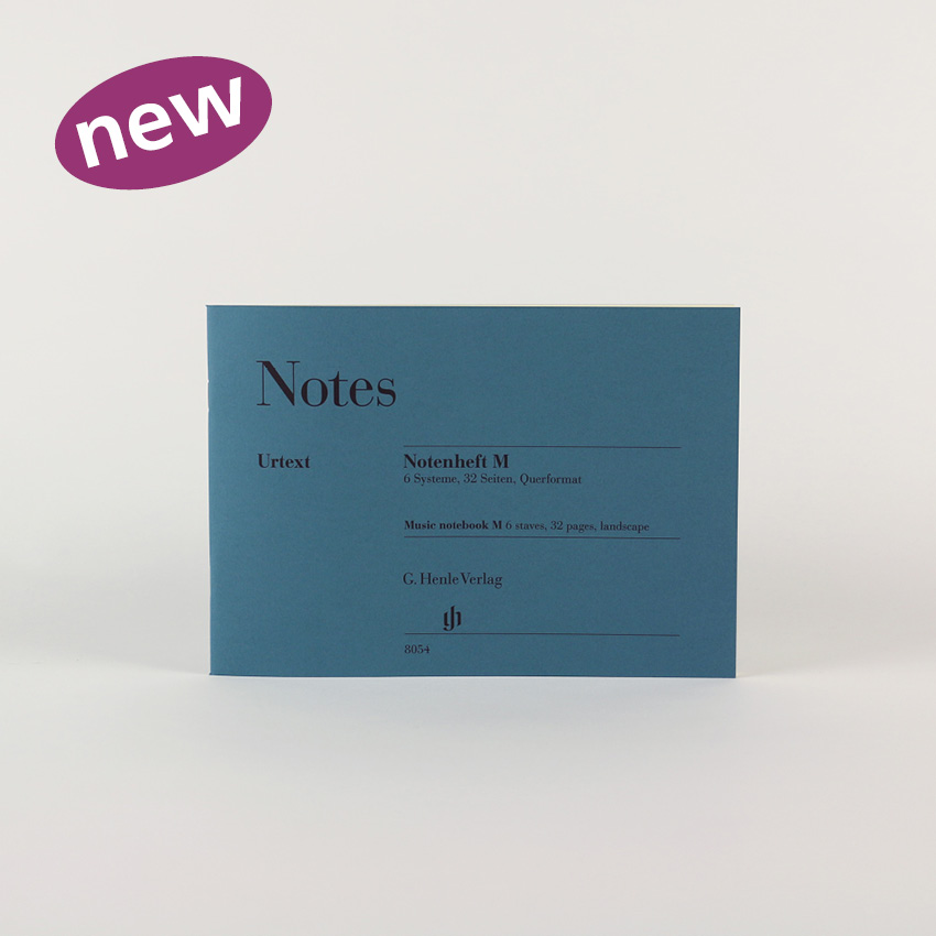 Notes, Livre de musique M format paysage