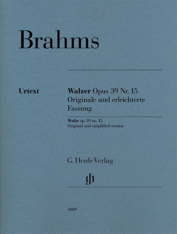 Walzer op. 39 Nr. 15 - Originale und erleichterte Fassung