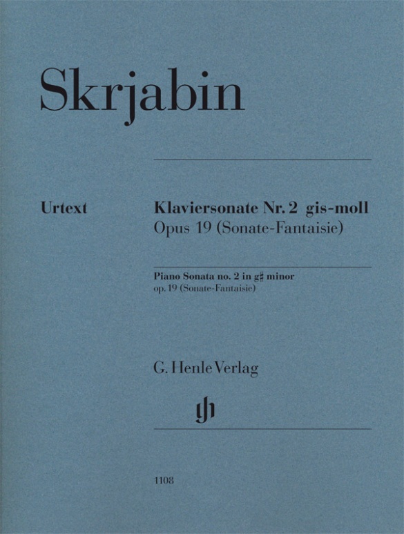 Sonate pour piano n° 2 en sol dièse mineur op. 19 (Sonate-Fantaisie)